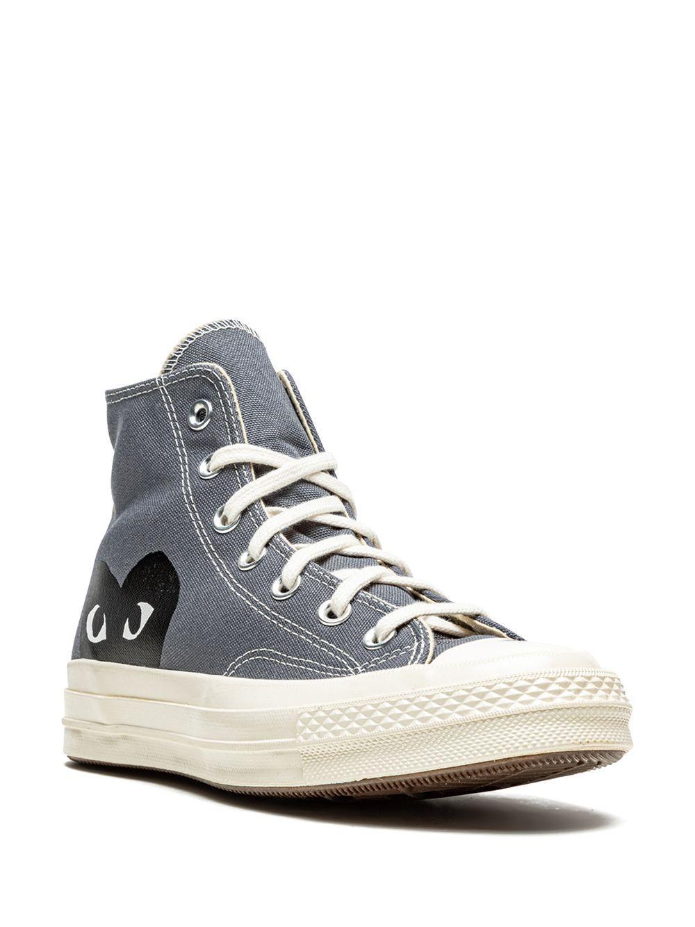 x Comme Des Garçons Play Chuck 70 Hi "Steel Gray" sneakers Product Image