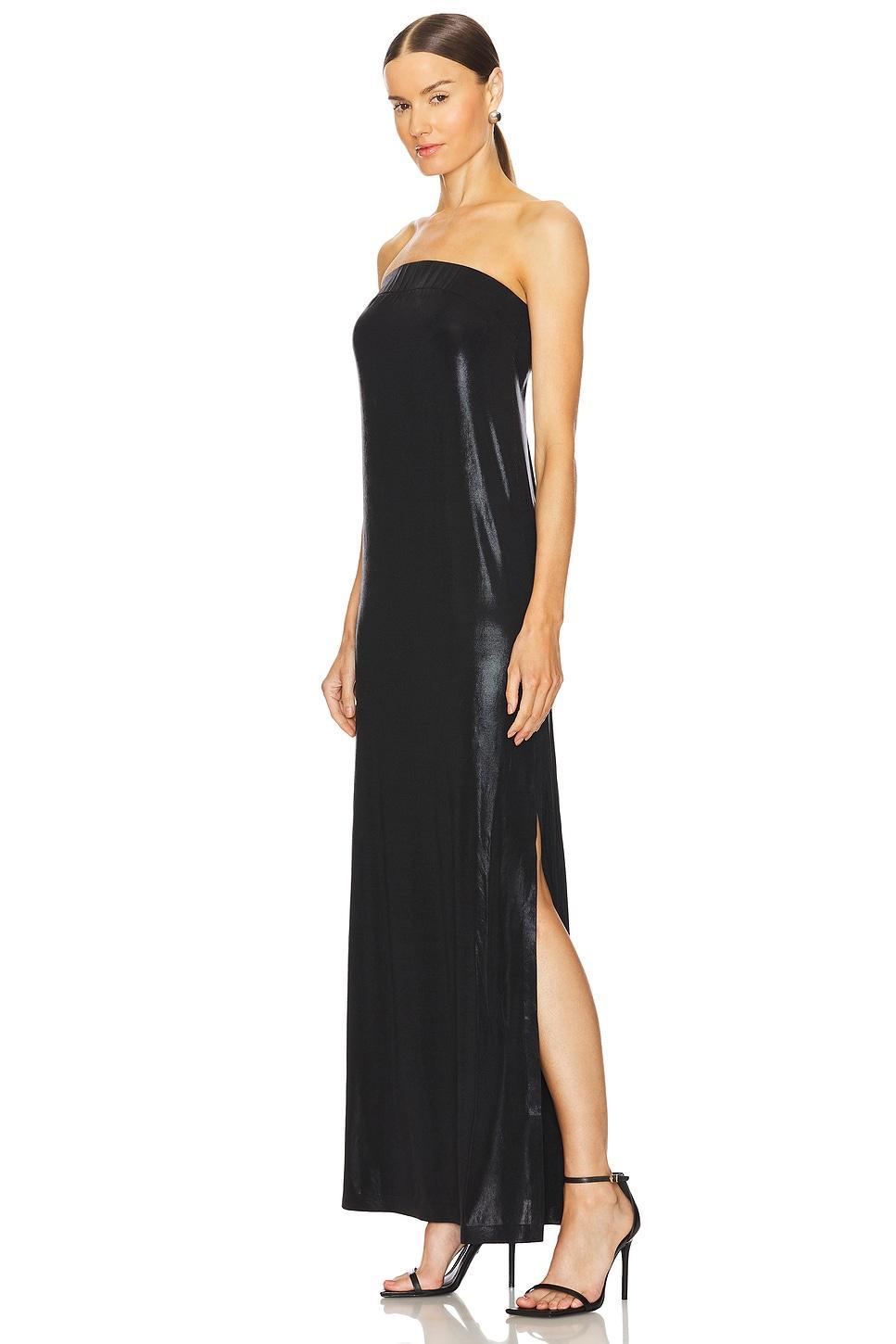 Strapless Tailored Side Slit Gown Norma Kamali Product Image