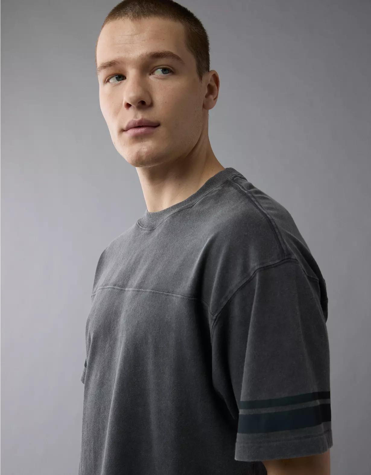 AE Boxy Sueded Football T-Shirt Product Image