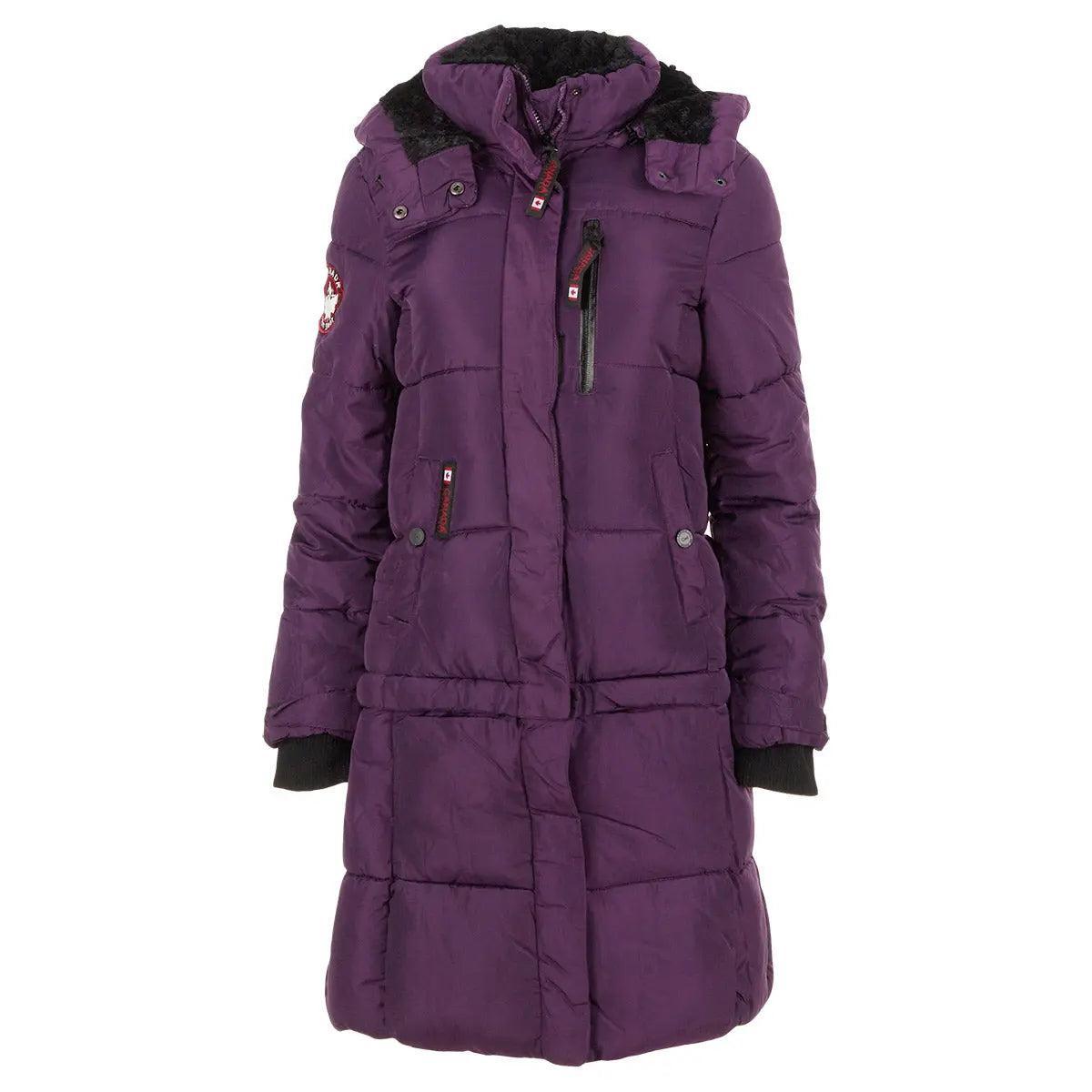 Canada Weather Gear Women's Long Puffer with Faux Fur and Sherpa Lined Hood Product Image