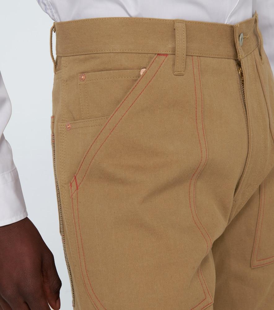 JUNYA WATANABE Straight-fit Cotton Chino Pants In Beige Product Image
