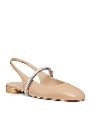 Womens Stefanie Leather Slingback Flats Product Image
