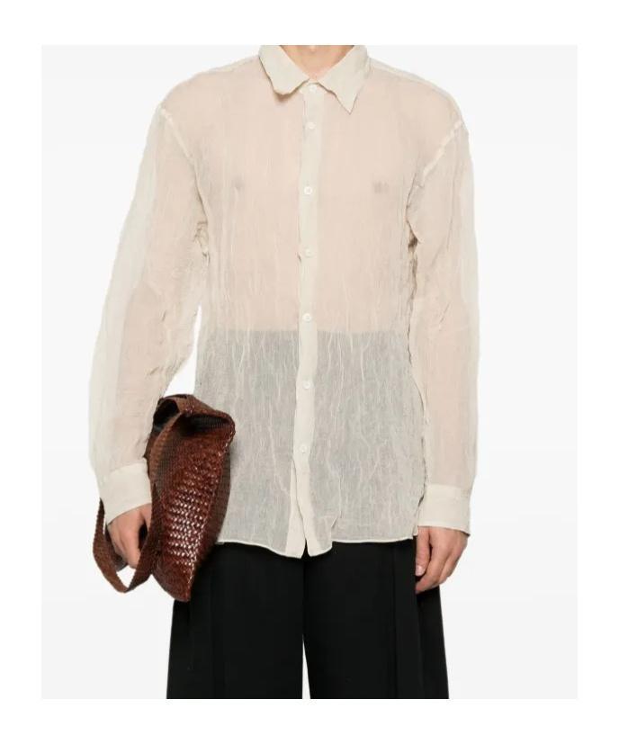 DRIES VAN NOTEN Long-sleeved Shirt In White Product Image