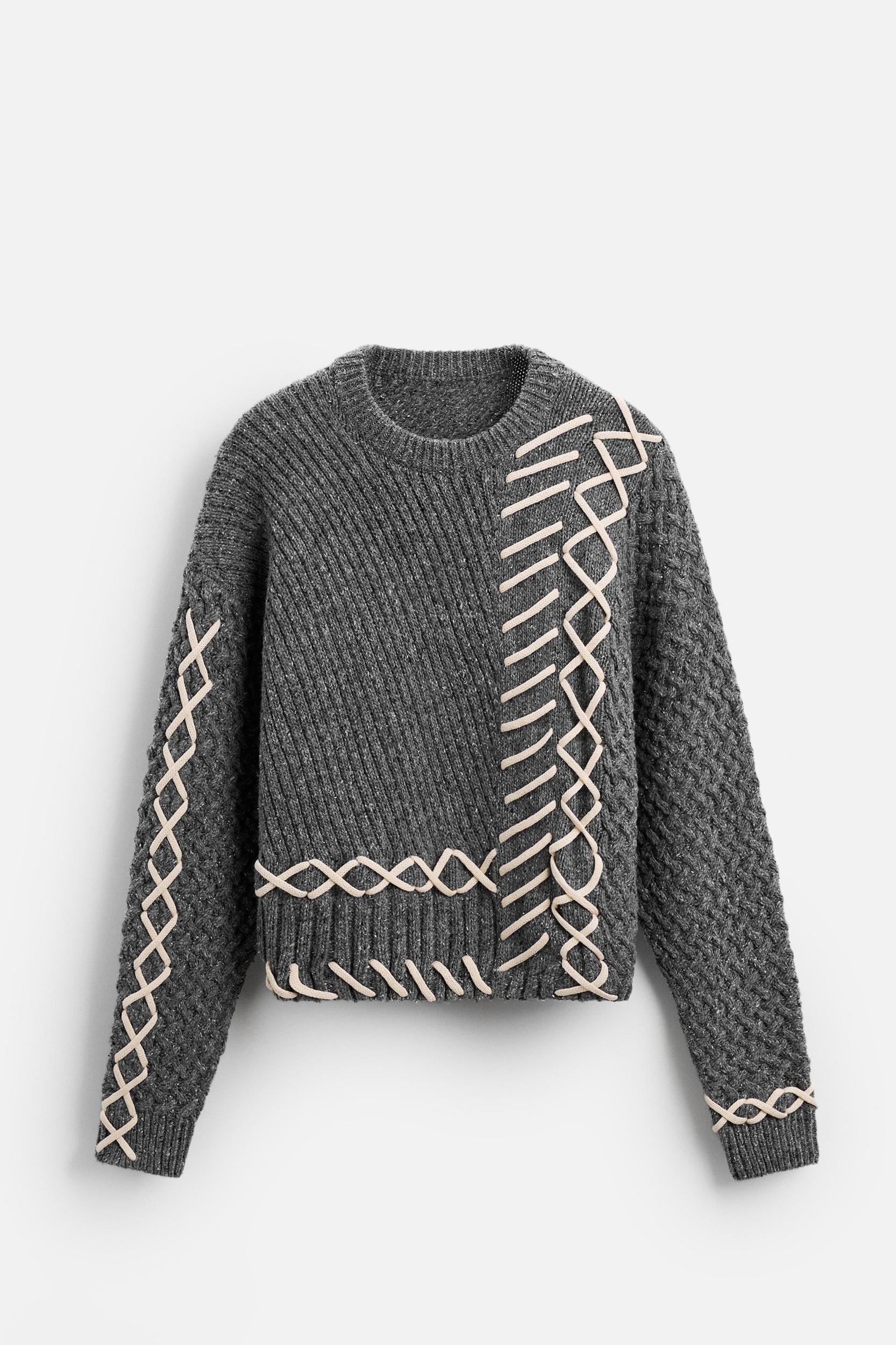 CONTRAST RIBBONS SWEATER LIMITED EDITION Product Image