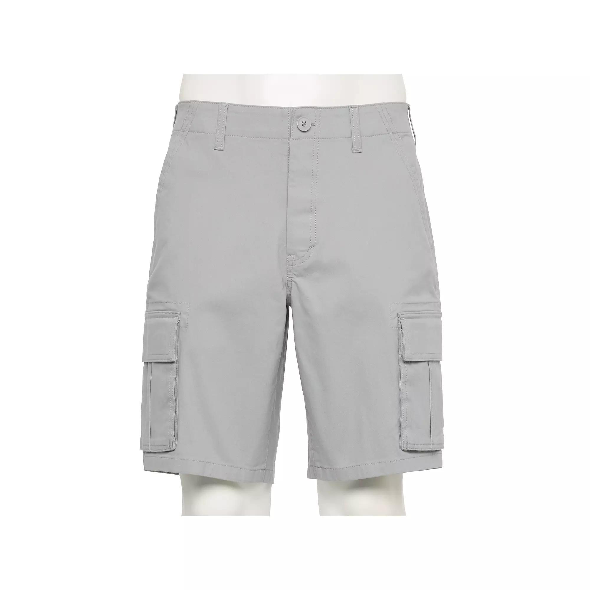 Men's Sonoma Goods For Life® 10" Adaptive Flexwear Cargo Shorts, Size: 33 10 IN, Alloy Product Image