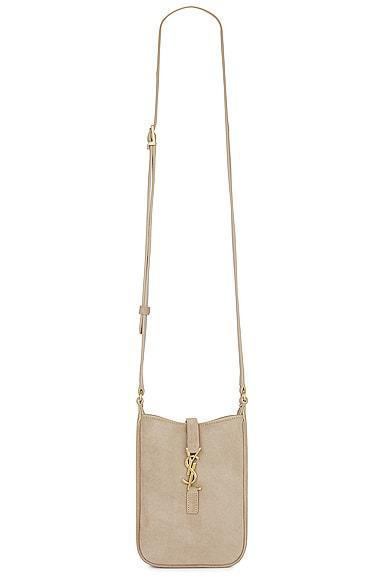 Saint Laurent Mini Le 5 A 7 Mini Vertical Bag in Metallic Gold Product Image