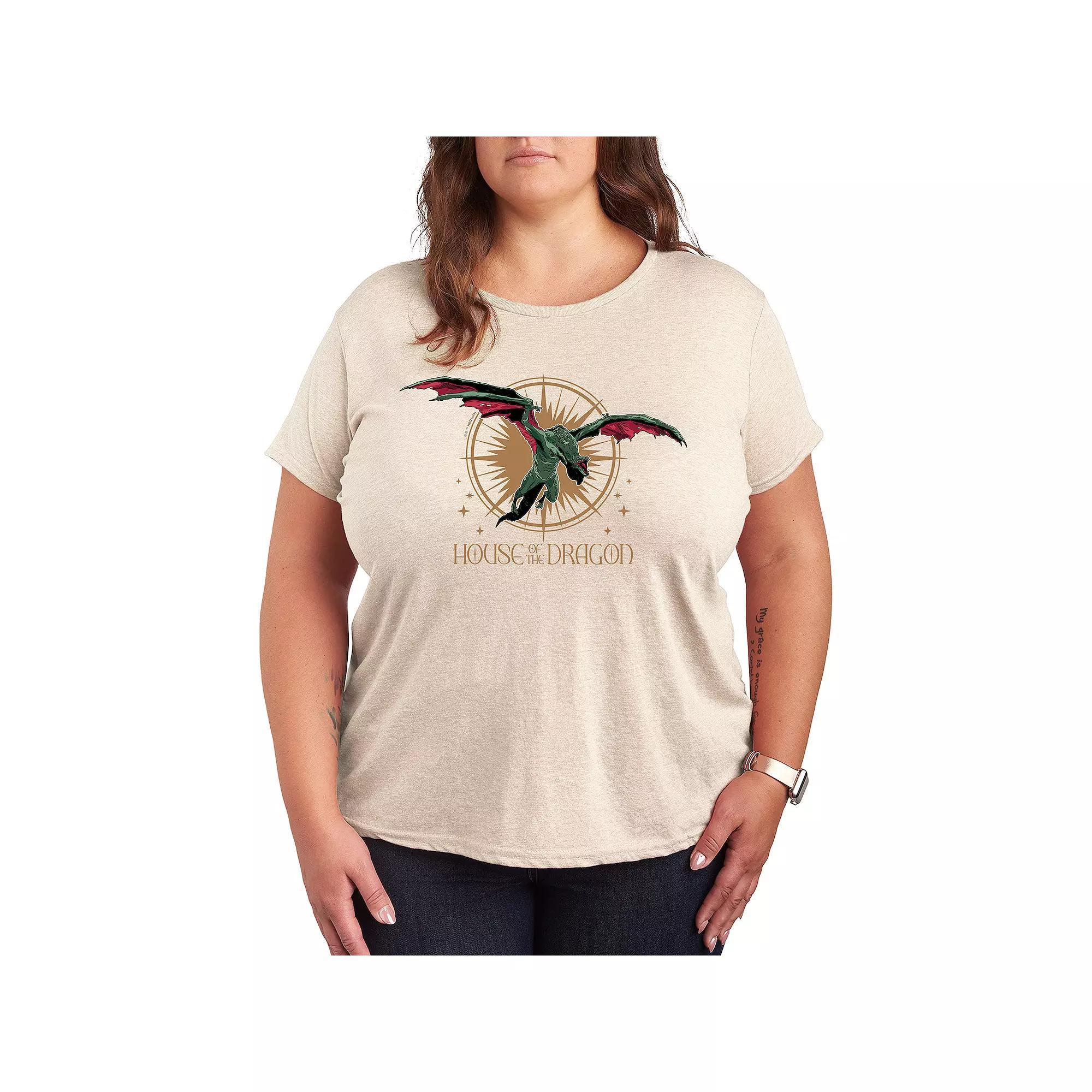 Plus House of the Dragon Vhagar Flight Graphic Tee, Womens Product Image