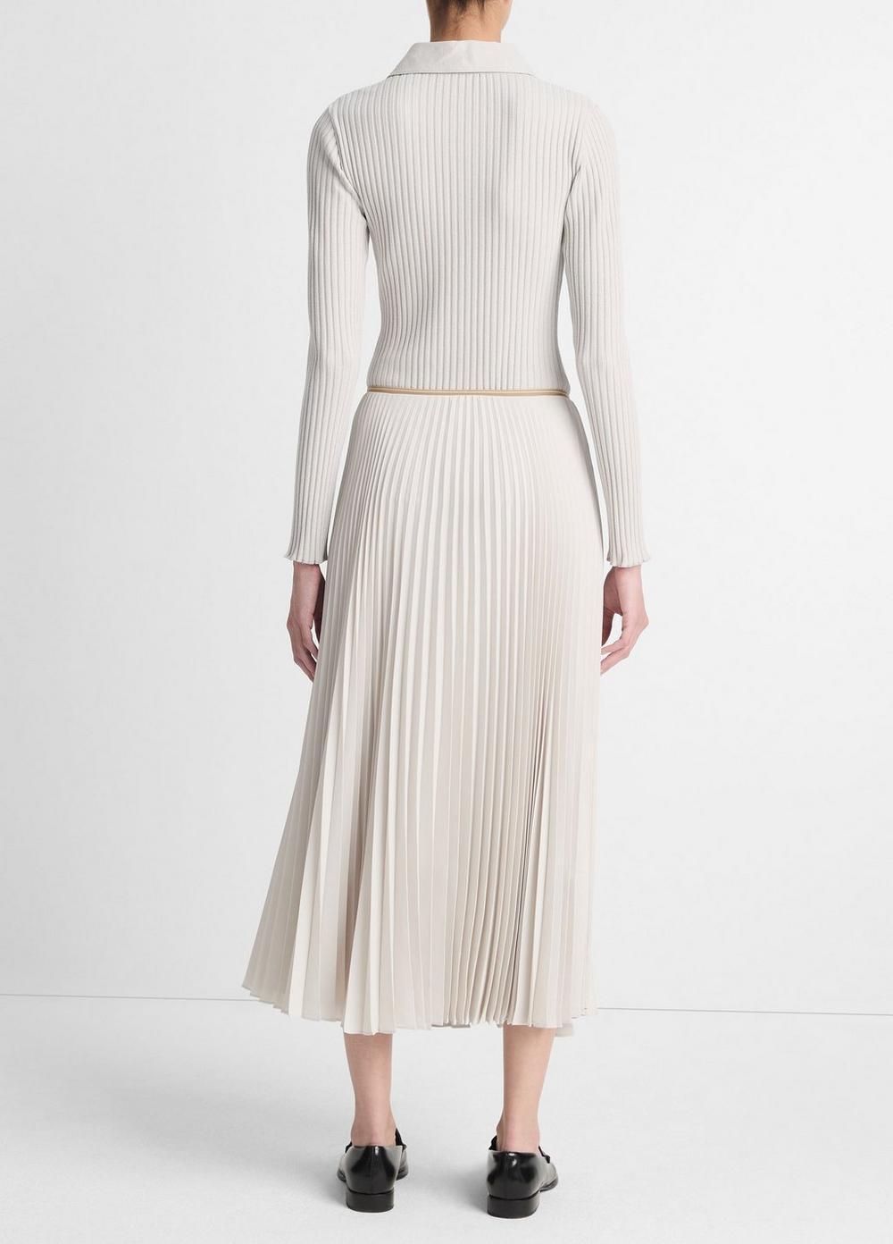 Womens Draped Pleated Skirt, Salt Glass, Size 6 Vince Product Image
