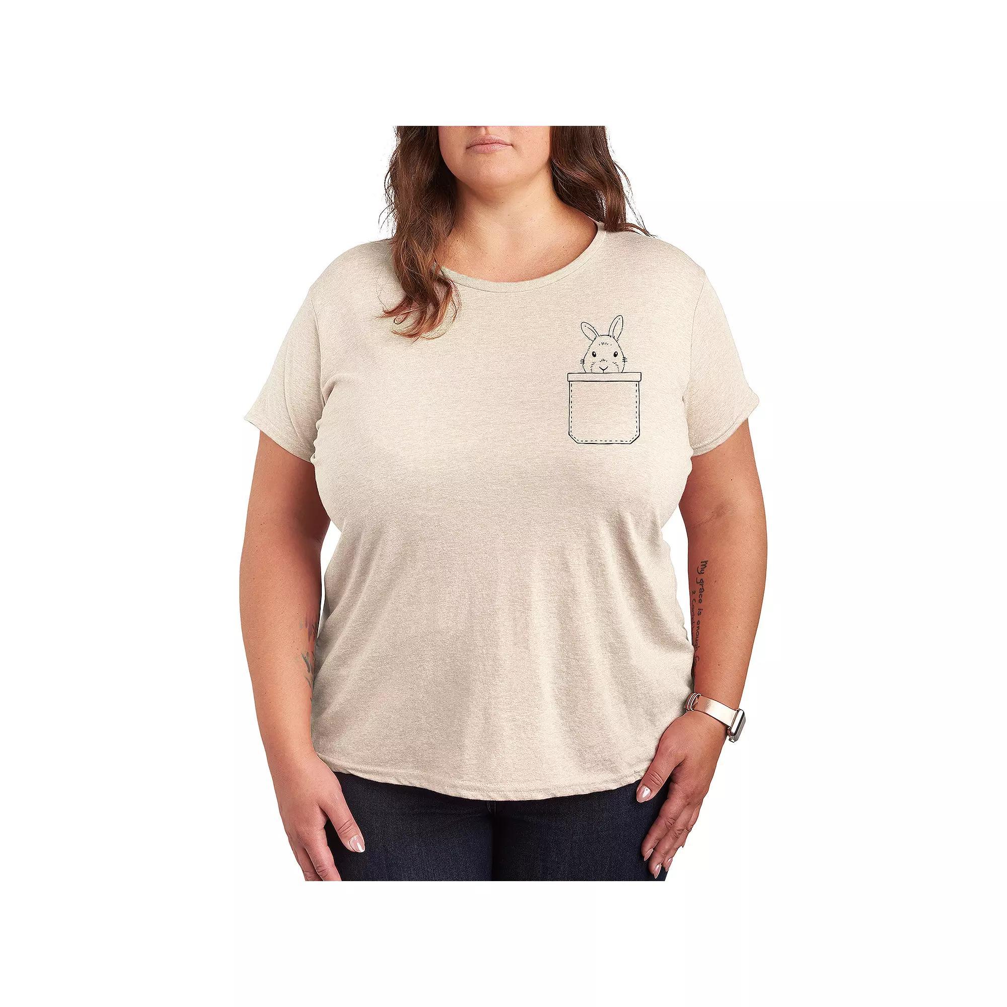 Plus Spread Kindness Like Wildflowers Graphic Tee, Womens Grey Gray Product Image