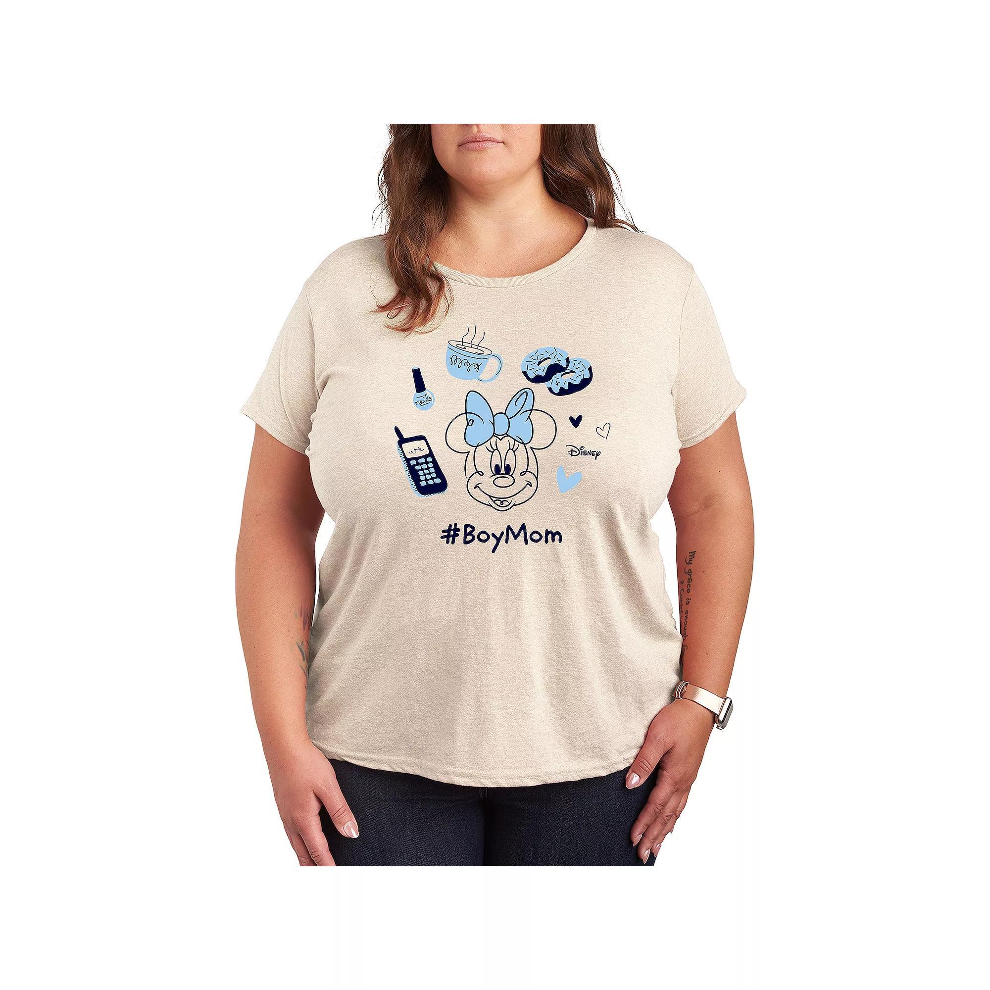 Plus Peanuts Snoopy & Woodstock Eggcellent Graphic Tee, Womens Grey Royal Blue Product Image