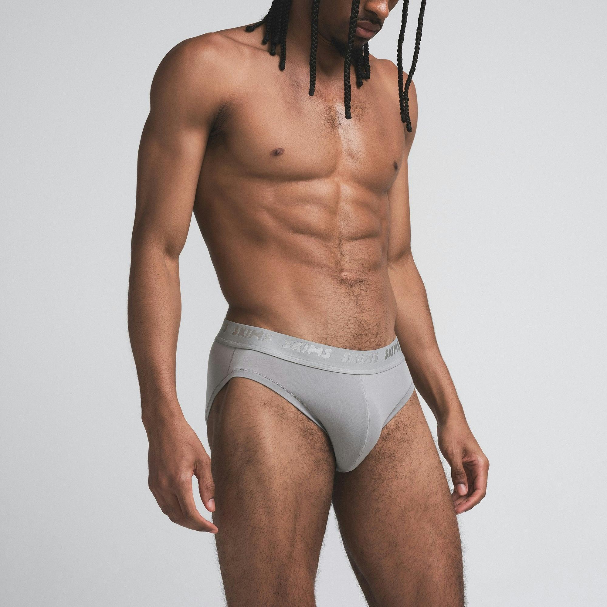 SKIMS STRETCH MENS BRIEF 3-PACK | BUBBLE GUM MIRROR MULTI Product Image