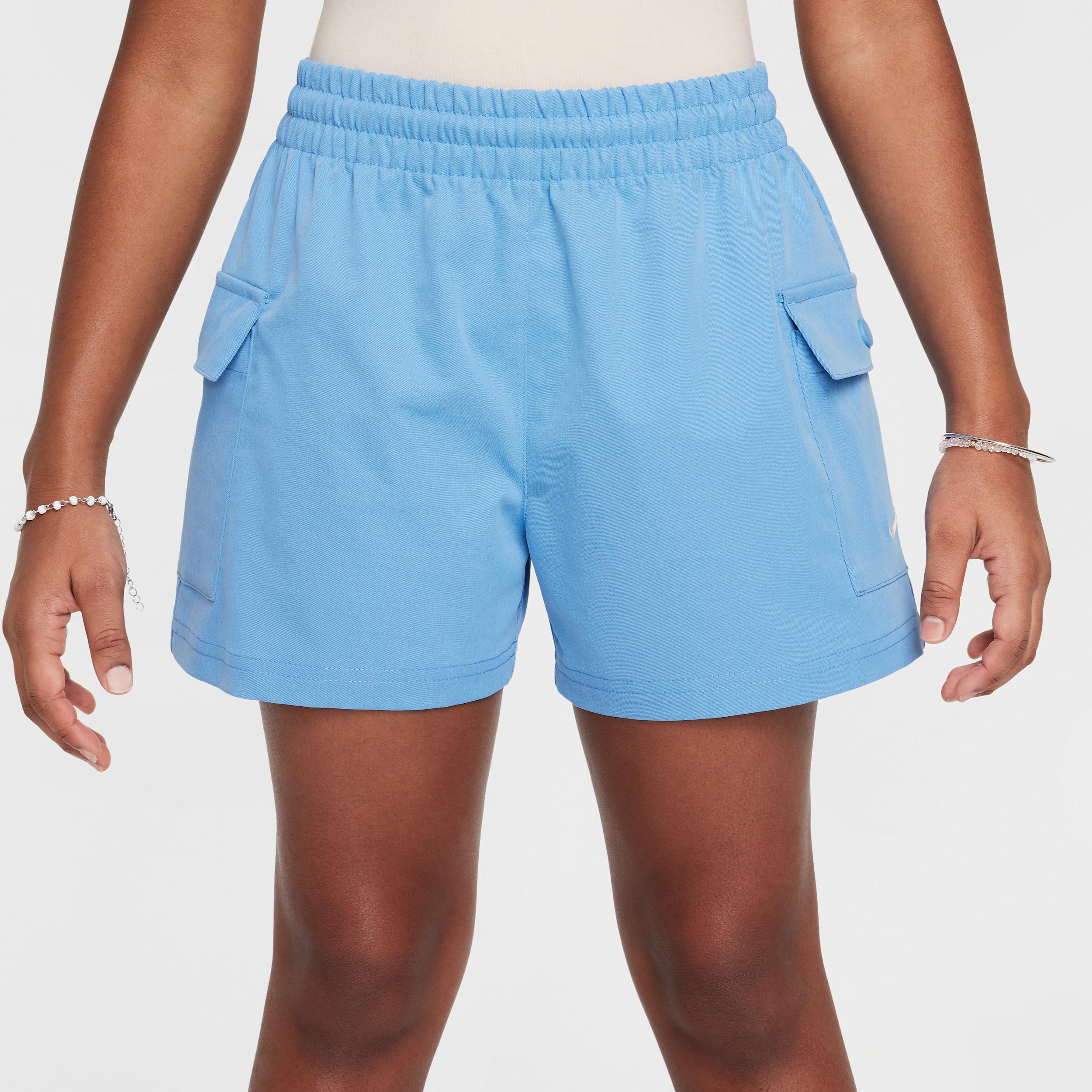 Unisex Nike Sportswear Girls' Woven Cargo Shorts Product Image