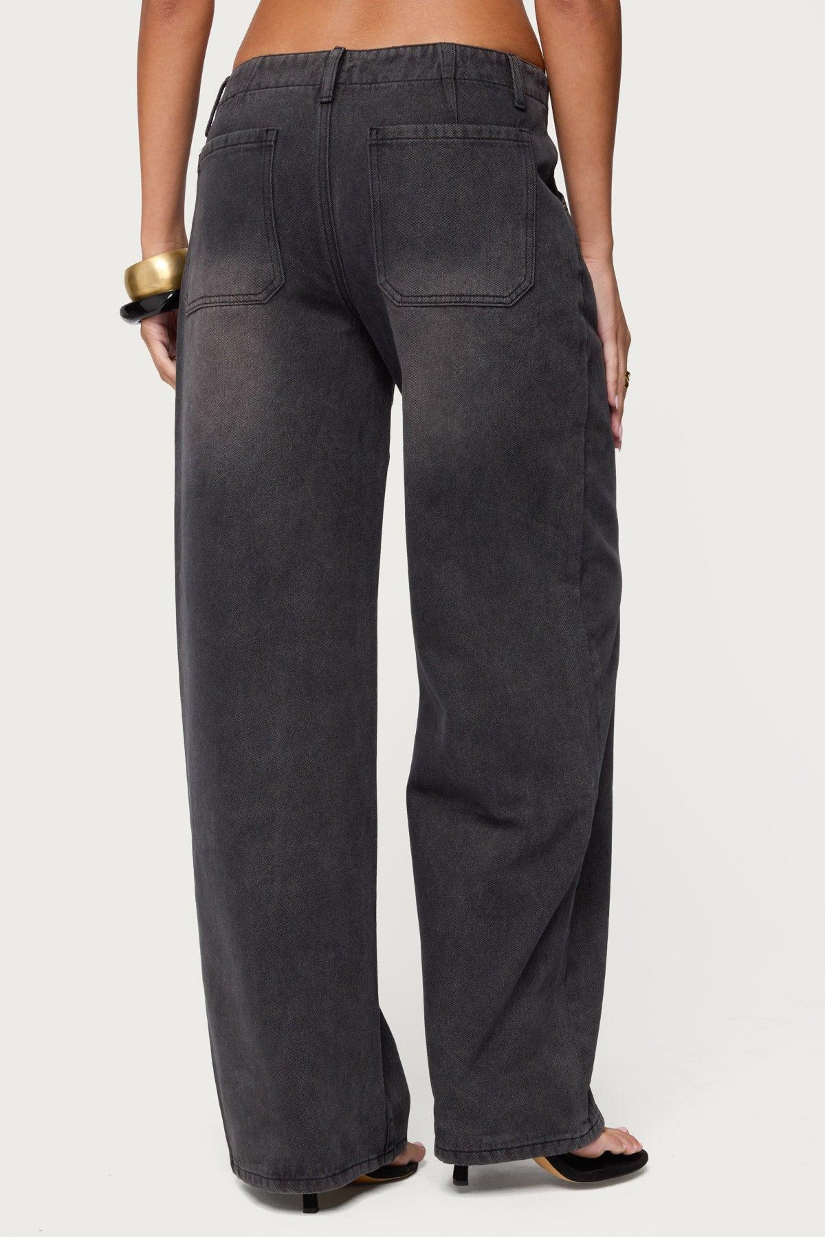 Aliyah Zip Low Rise Jeans Product Image