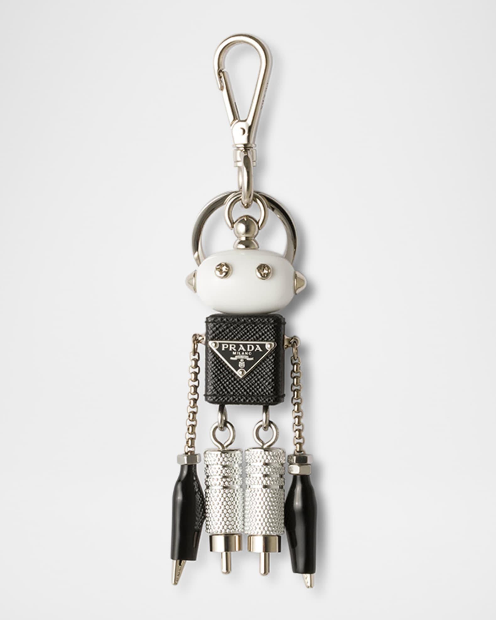 Robot Saffiano Leather Bag Charm Product Image