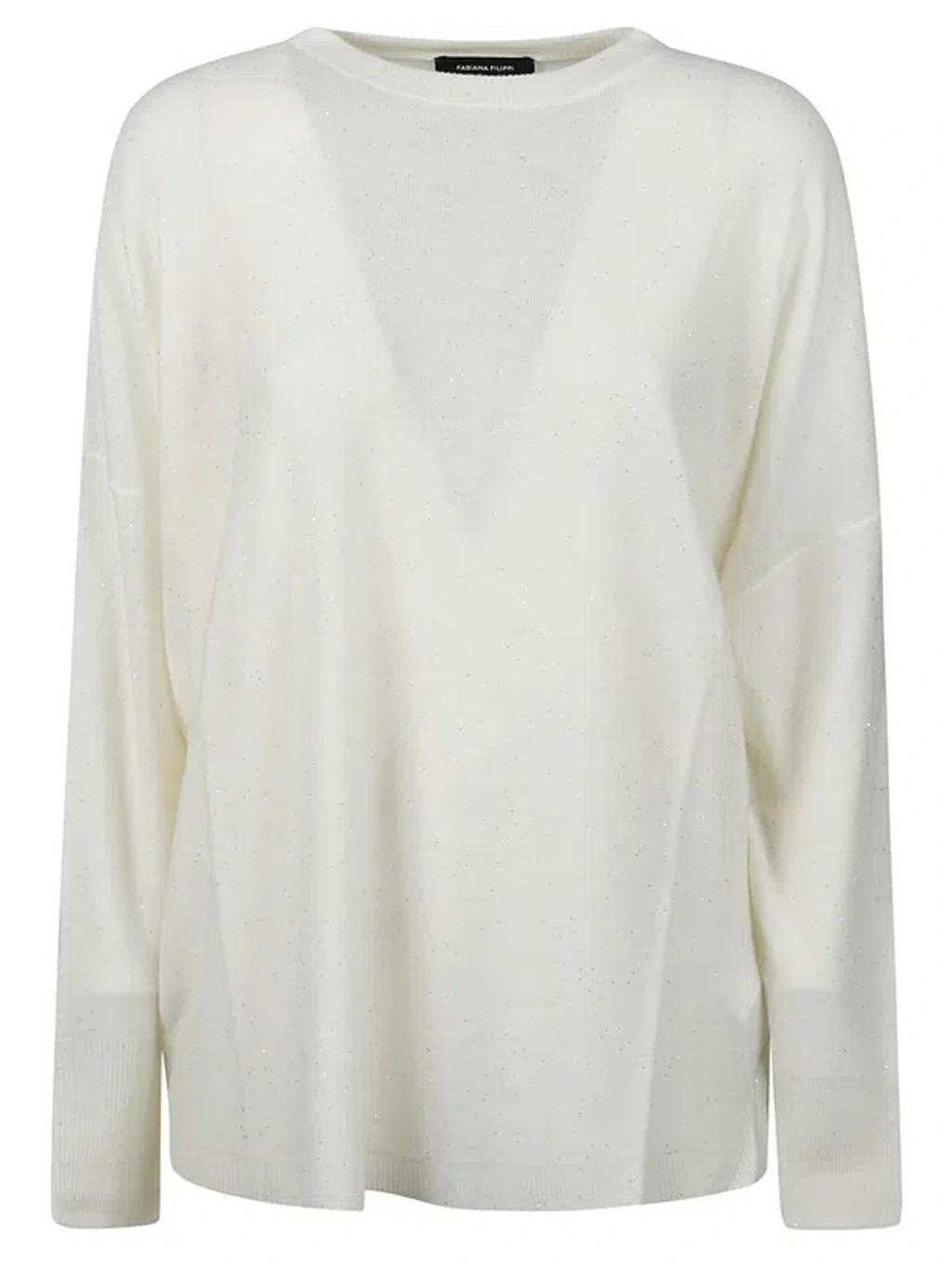 FABIANA FILIPPI Sweater In White Product Image