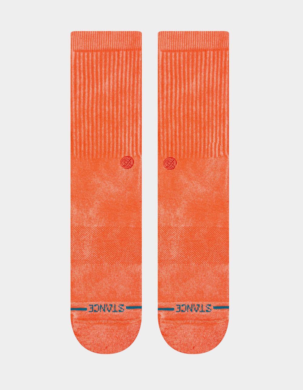STANCE Icon Dyed Mens Crew Socks - CORAL Product Image