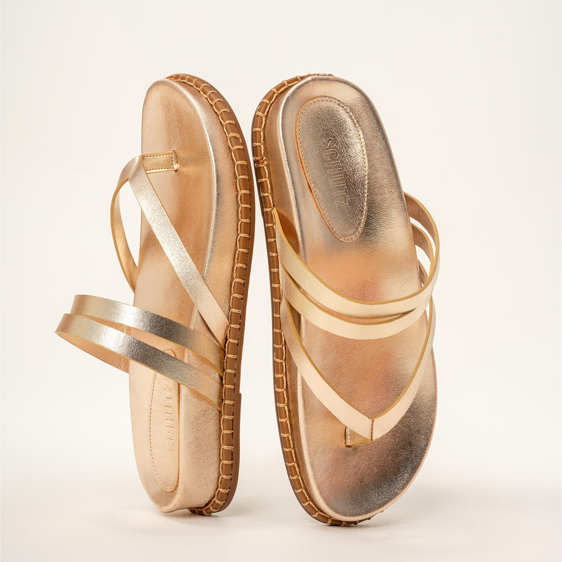 Rania Sporty Metallic Leather Sandal Product Image