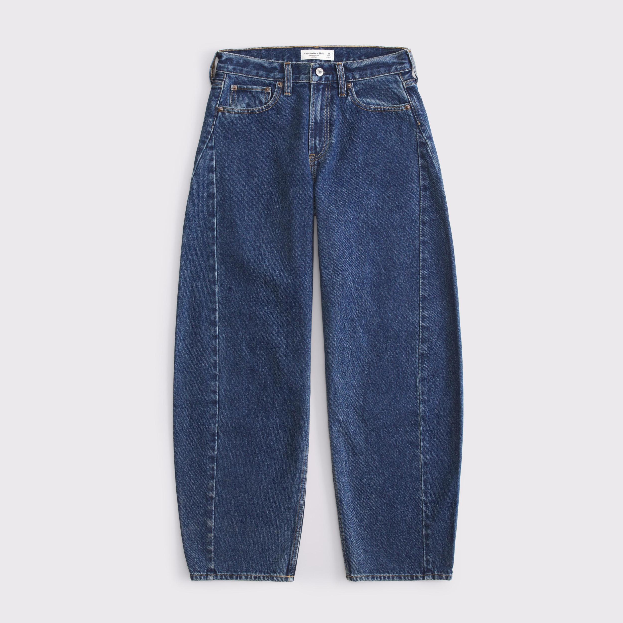 Curve Love Mid Rise Barrel Jean Product Image