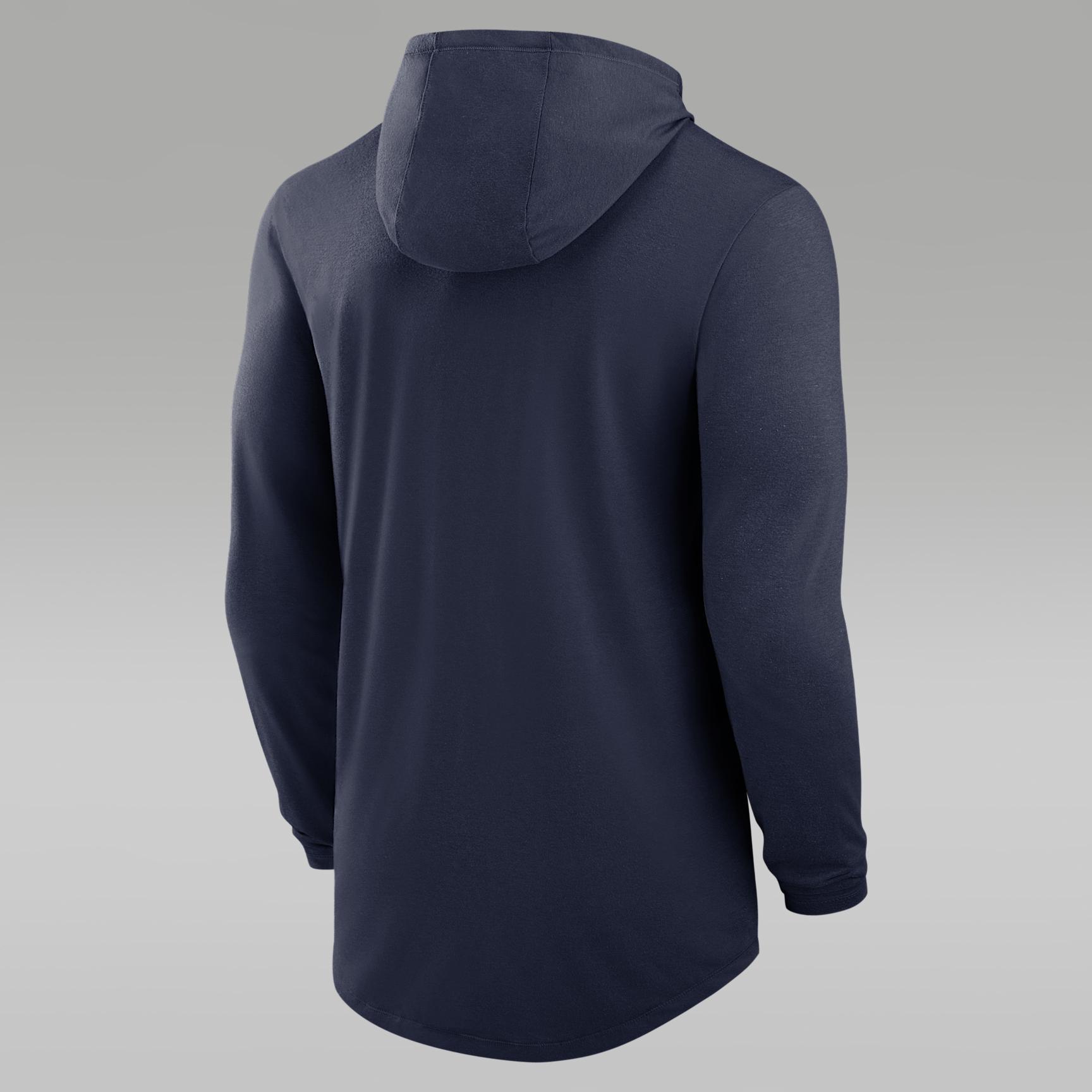 North Carolina Campus Arch Men's Jordan Brand Dri-FIT College Long-Sleeve Hooded T-Shirt Product Image