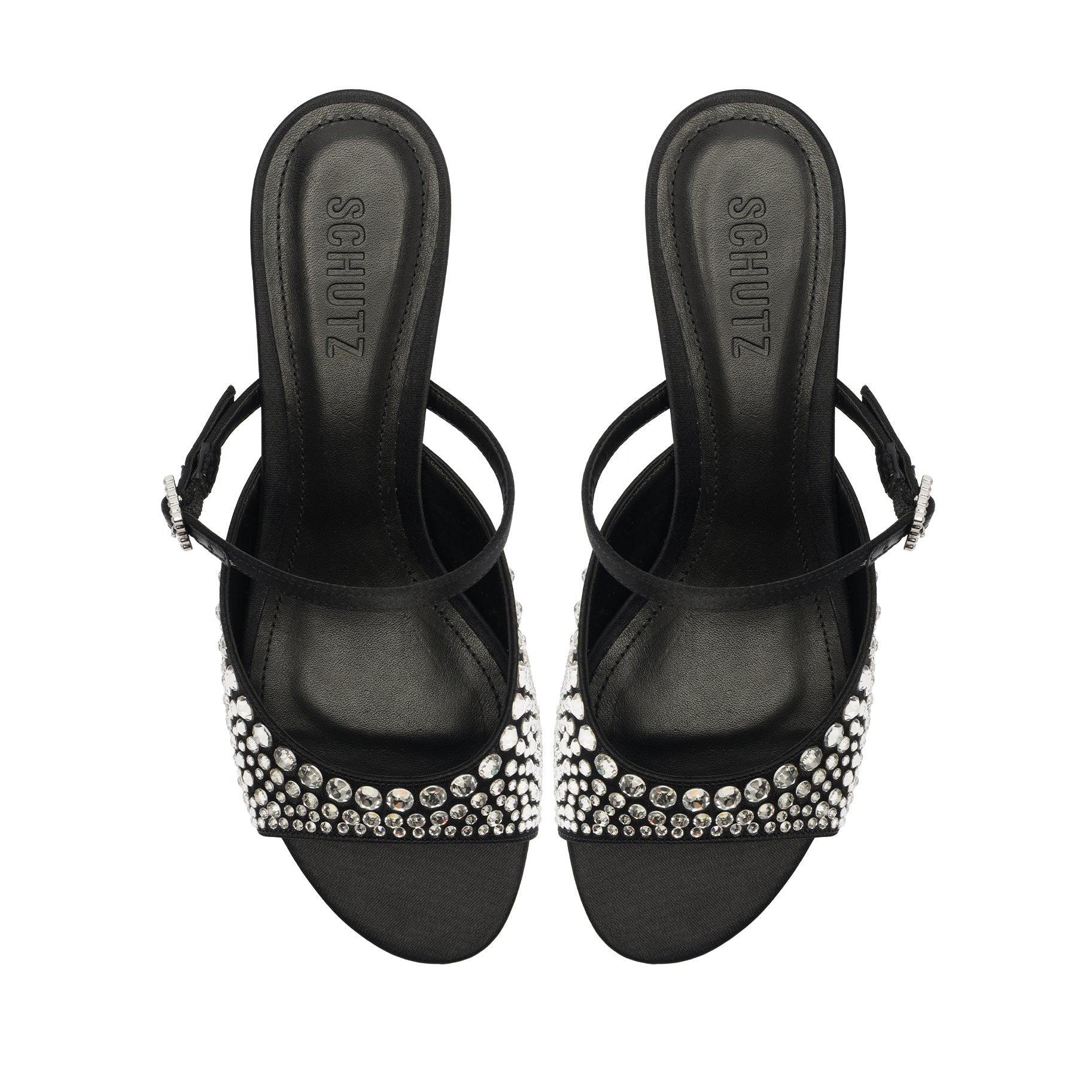 Louise Low Satin Sandal Product Image