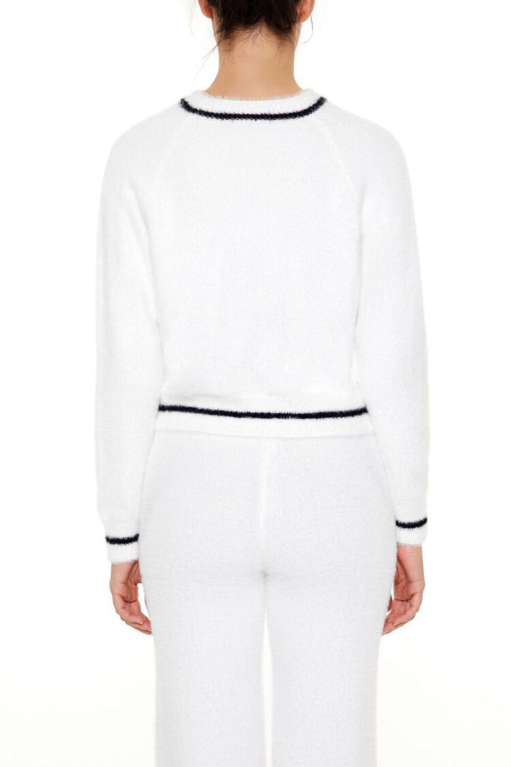 Two-Tone Fuzzy Knit Sweater | Forever 21 Product Image