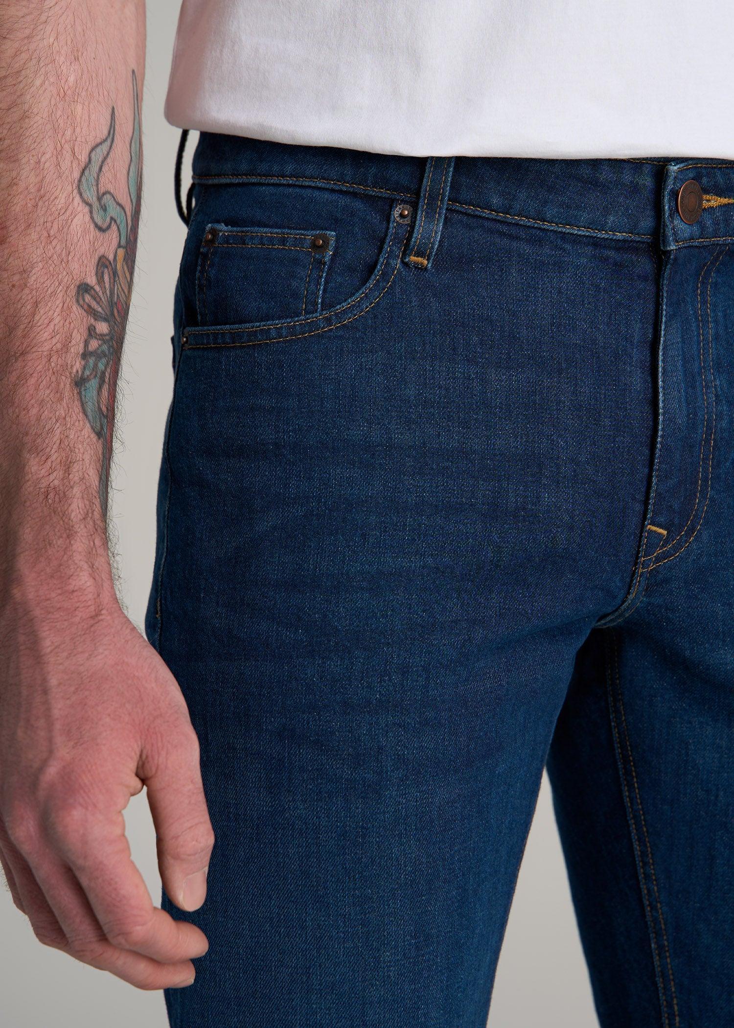 Americana Collection Carman Tapered Fit Jeans For Tall Men in Crown Blue Product Image