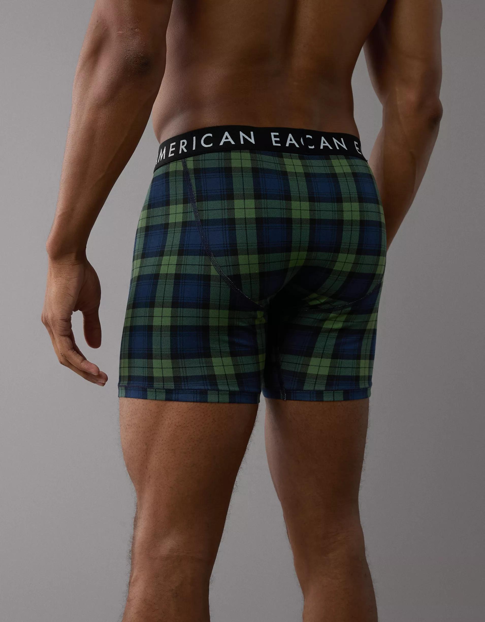 AEO Men's Black Watch 6" Classic Boxer Brief Product Image