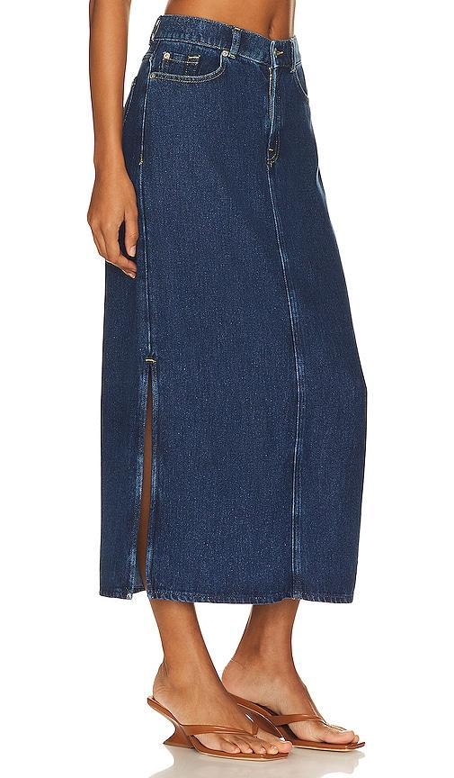 Maxi Denim Skirt 7 For All Mankind Product Image