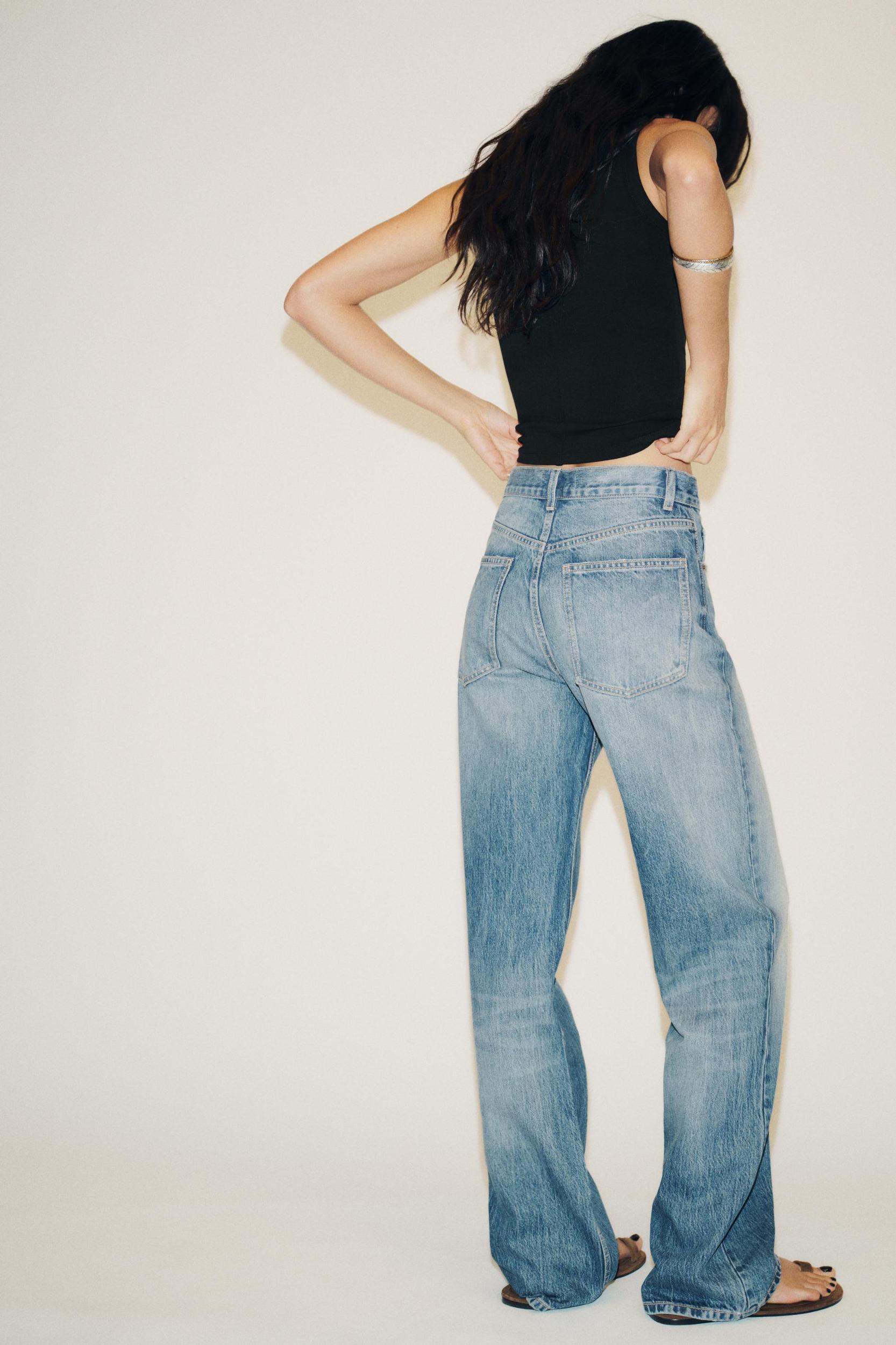 TRF HIGH WAIST WIDE LEG FULL LENGTH JEANS Product Image