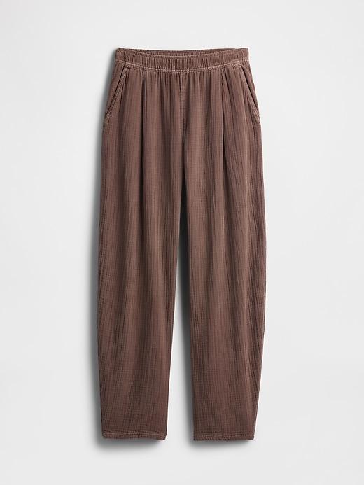 Cotton Gauze Easy Barrel Pants Product Image