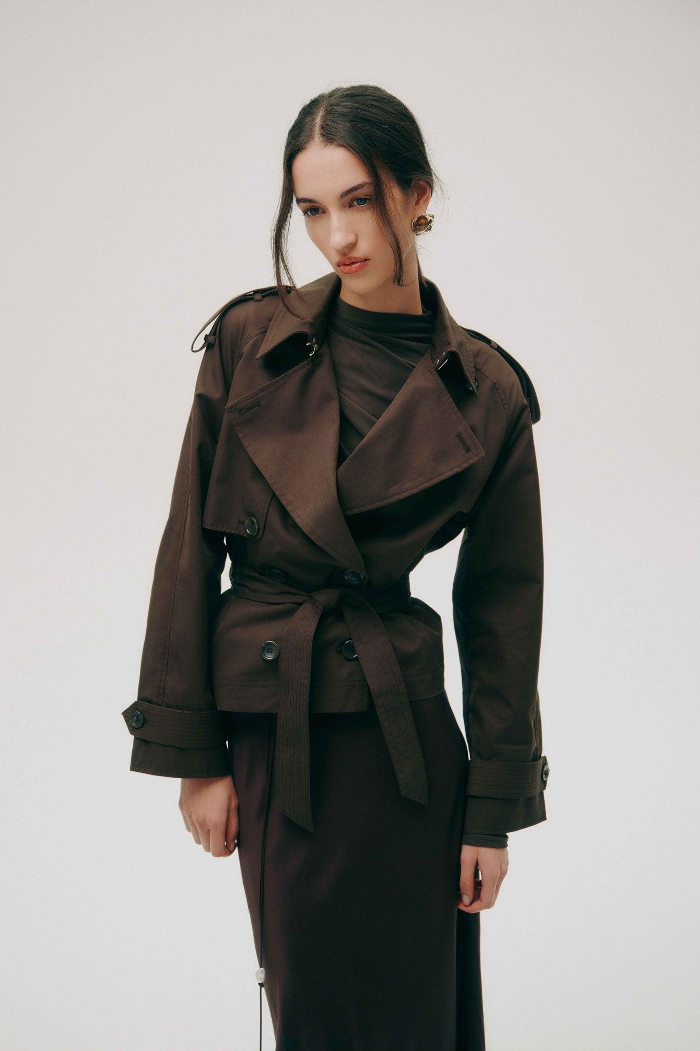 Mineral Cropped Trench Product Image