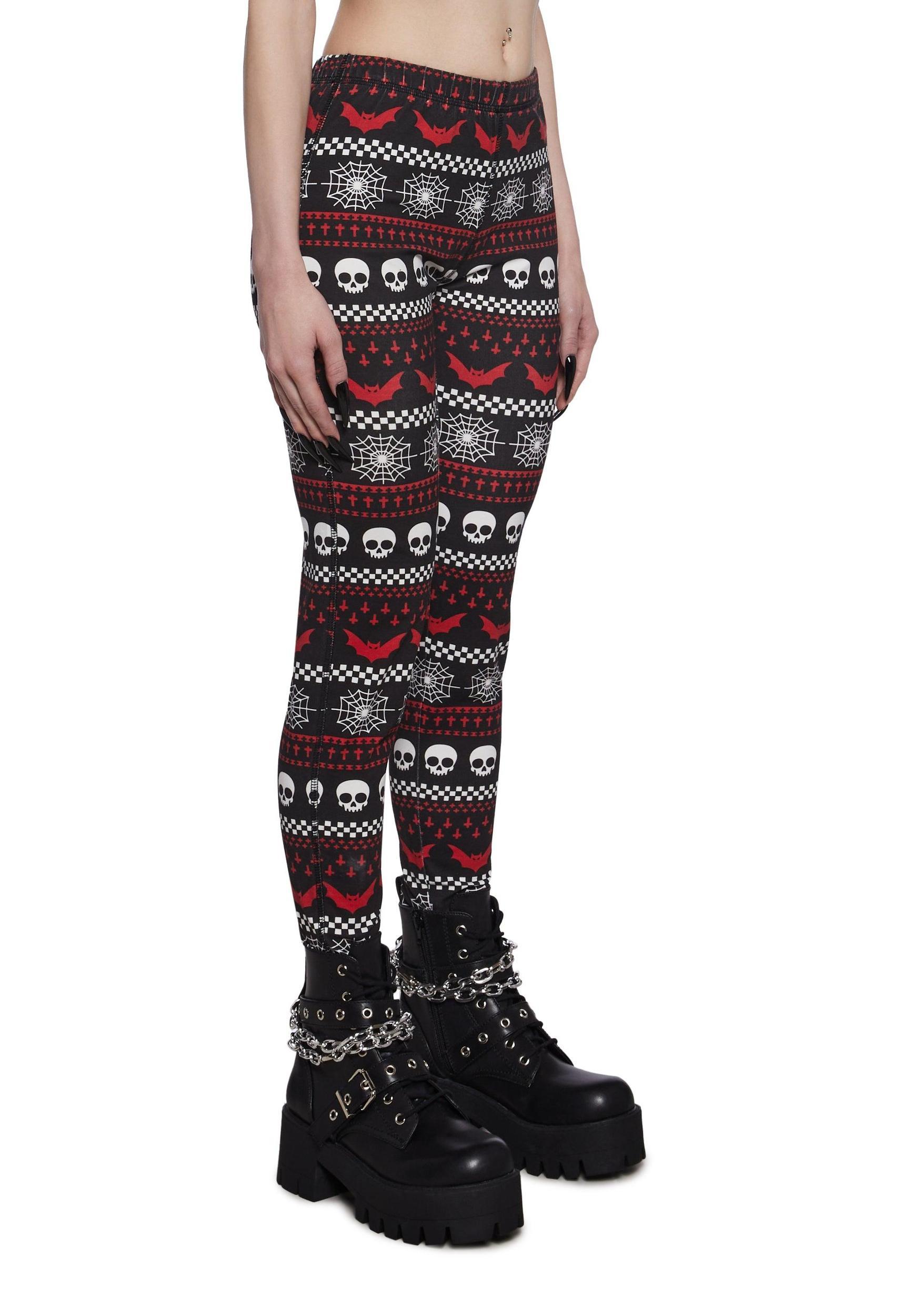 Spooky Wishes Print Leggings Girls Product Image