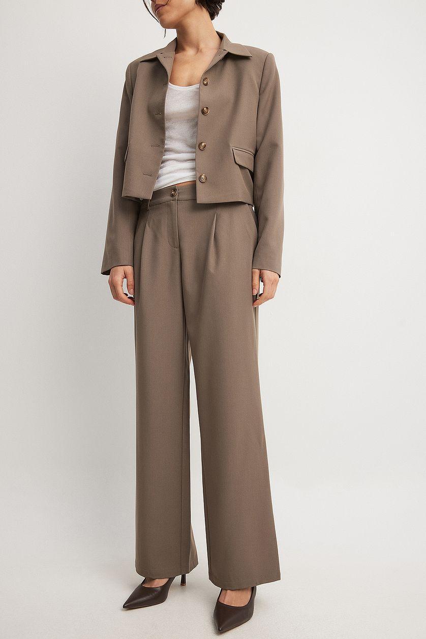 Tailored Low Waist Pants Product Image