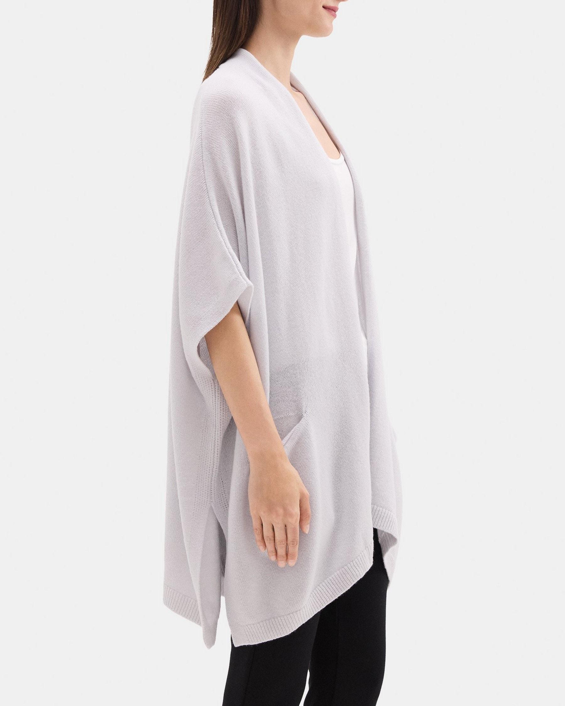 Knit Poncho in Wool-Cashmere Product Image