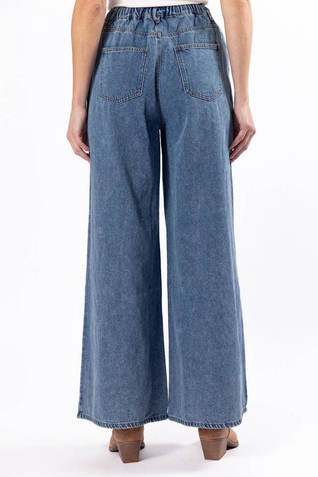 Callahan Drawstring Waist Loose Chambray Pants FINAL SALE Product Image