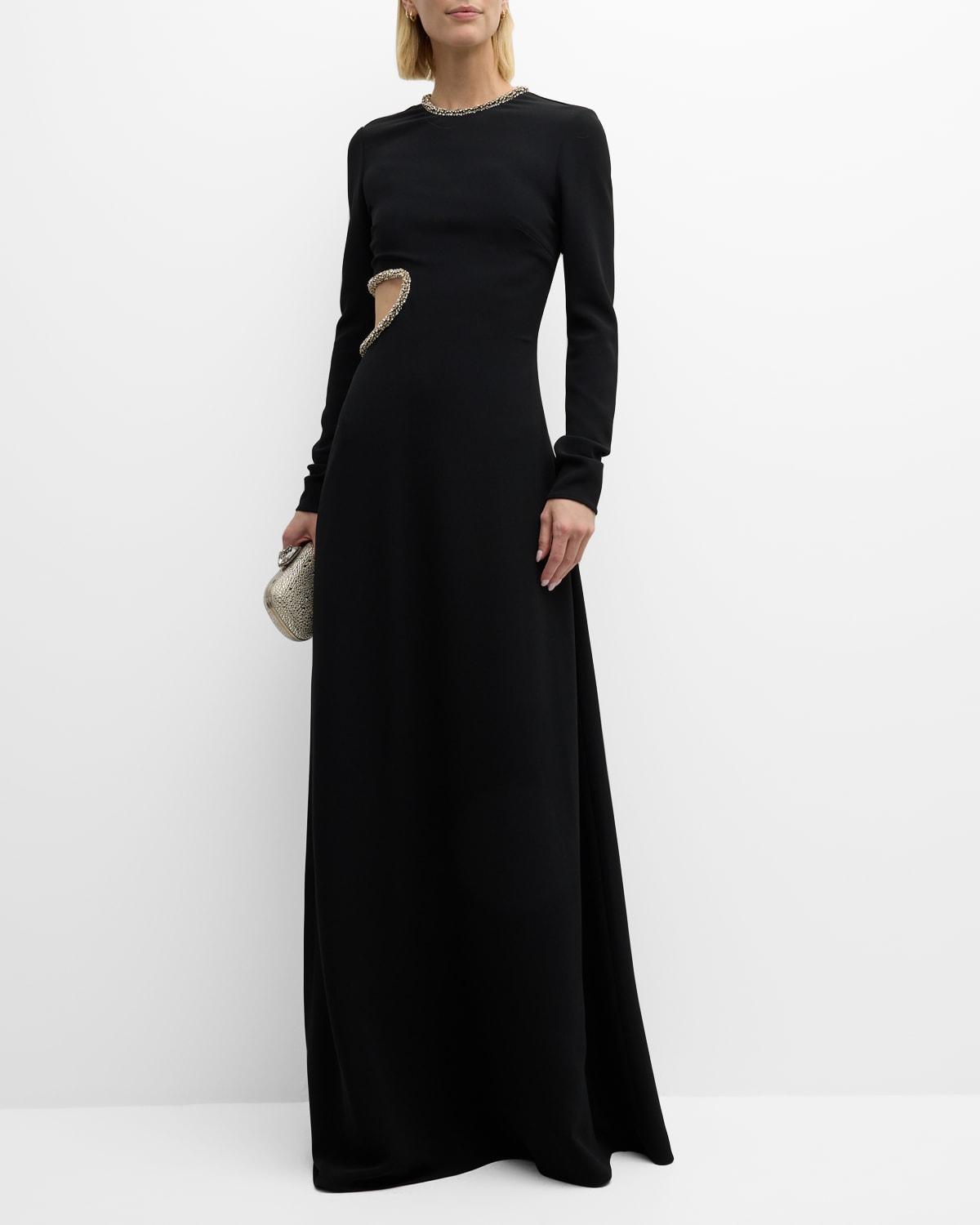 Womens Embellished Side Cut-Out Gown Product Image