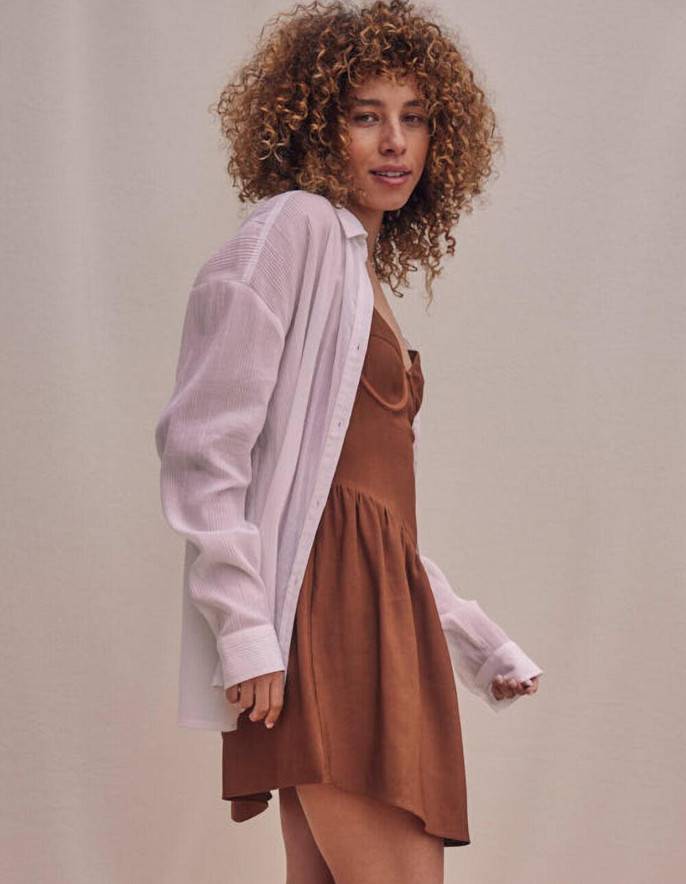 WEST OF MELROSE Poplin Button-Down Womens Shirt Product Image