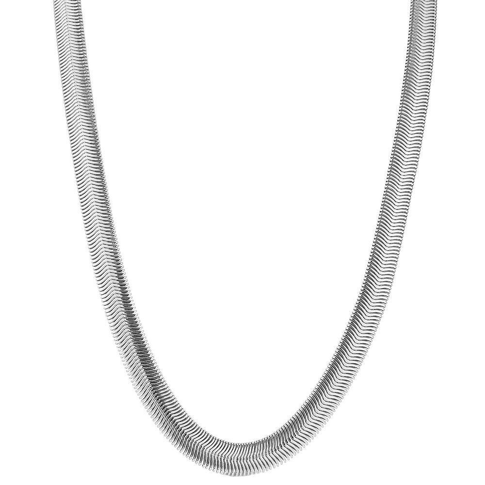 WINX 18k Gold Plated Snake Chain Necklace, Women's, Size: 20", Silver Tone Product Image