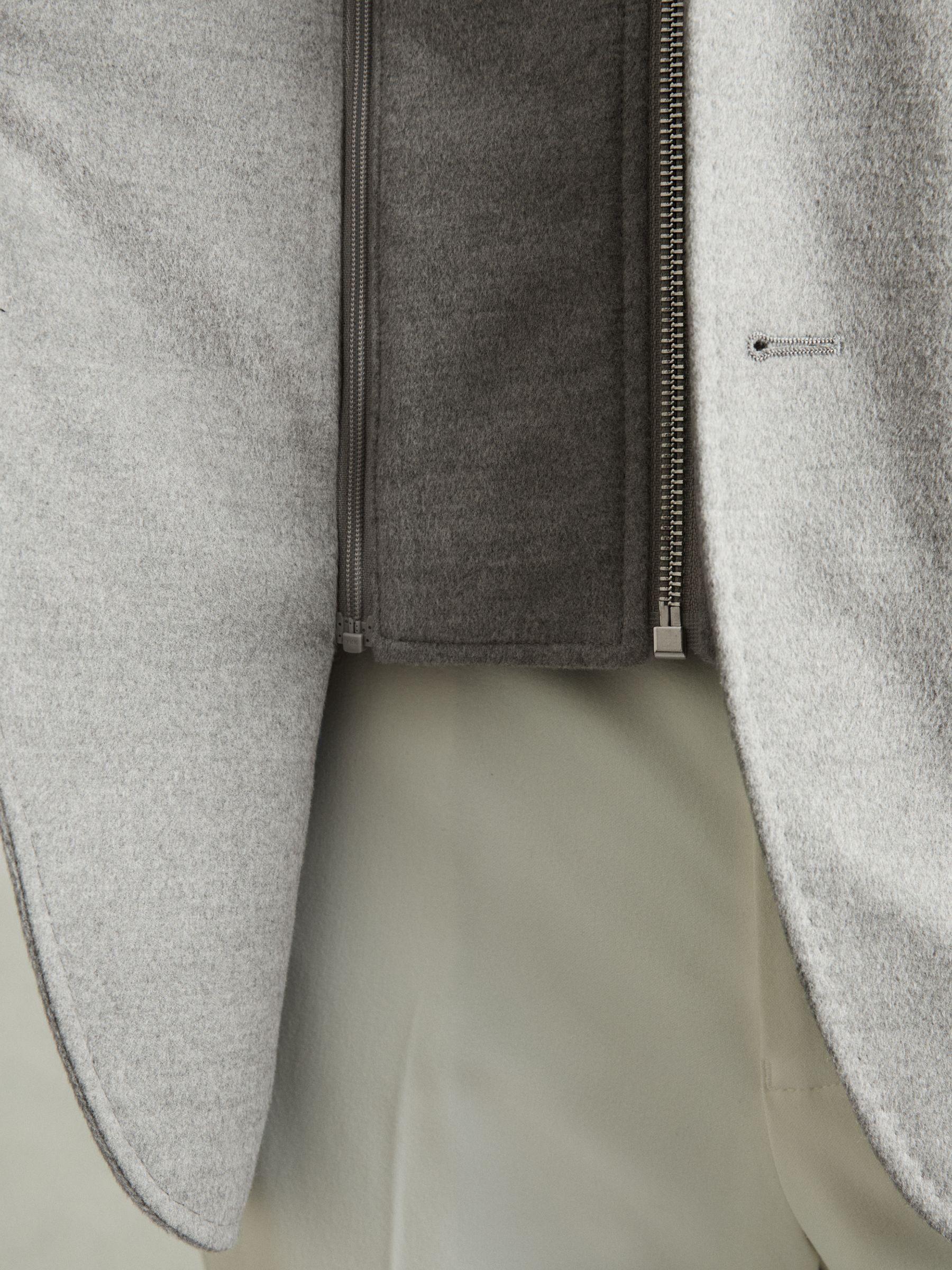 Slim-Fit Pinstripe Suit Trousers in Soft Grey Product Image