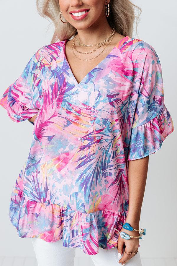 Tropic Oasis Shift Top Product Image