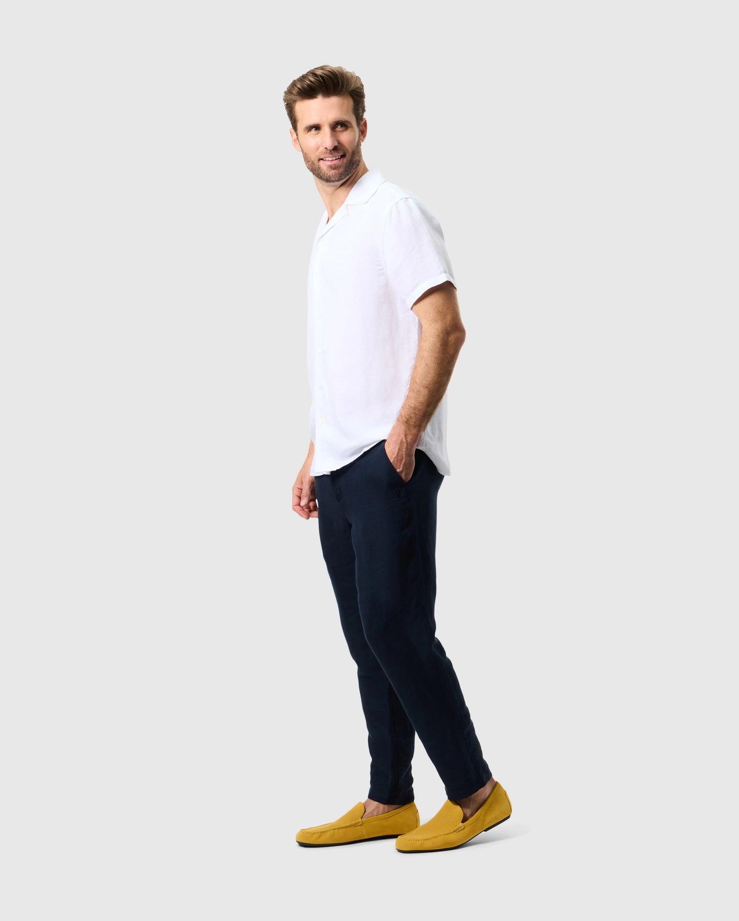 MENS FATE LINEN DRAWSTRING PANT - B6P471C200 Product Image