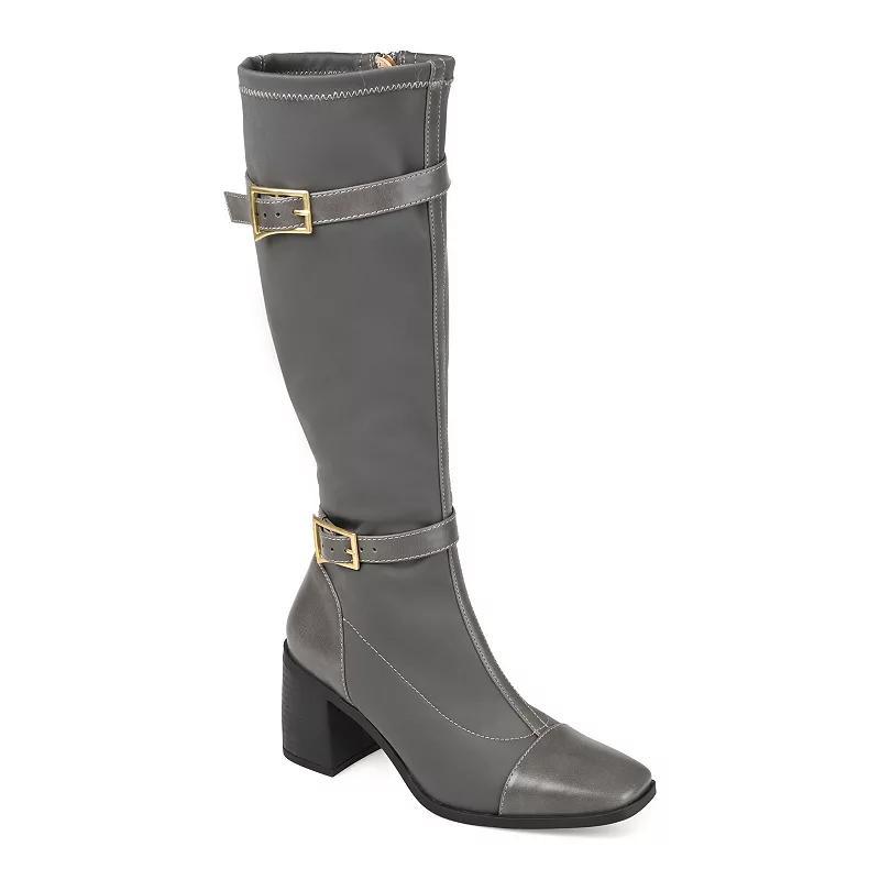 Journee Collection Gaibree Womens Buckle Knee-High Boots Product Image