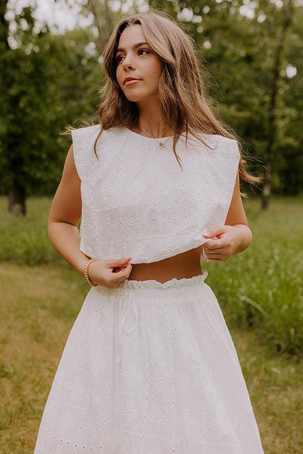 Toes In The Sand Eyelet Top Product Image