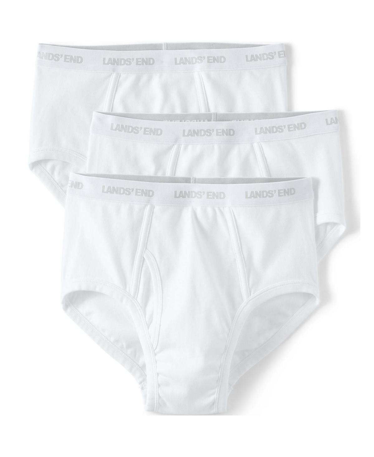 Big & Tall Lands' End 3-pack Knit Briefs, Men's, Size: 2XB, Gray Grey Product Image