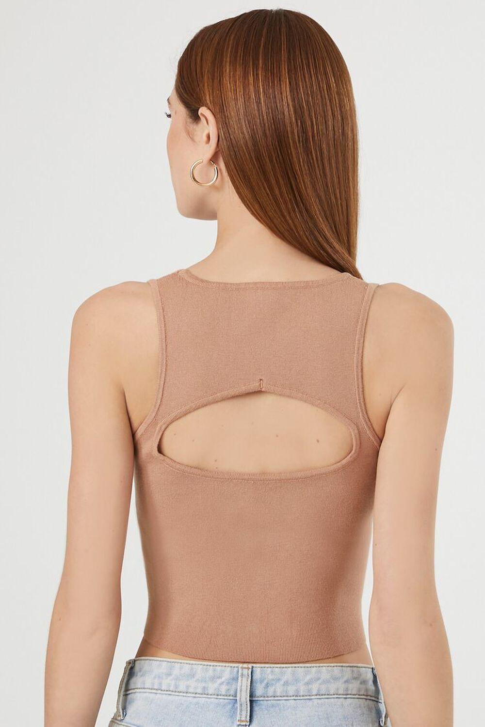 Sweater-Knit Cutout Tank Top | Forever 21 Product Image