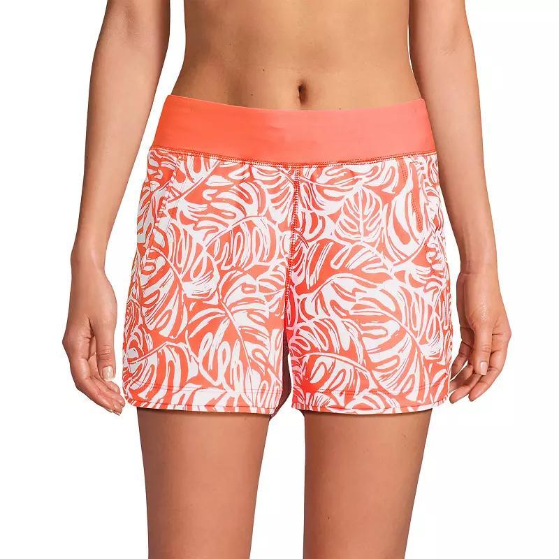 Women's Lands' End 3" Quick Dry Swim Shorts With Panty, Size: 14, Deep  Blue Product Image