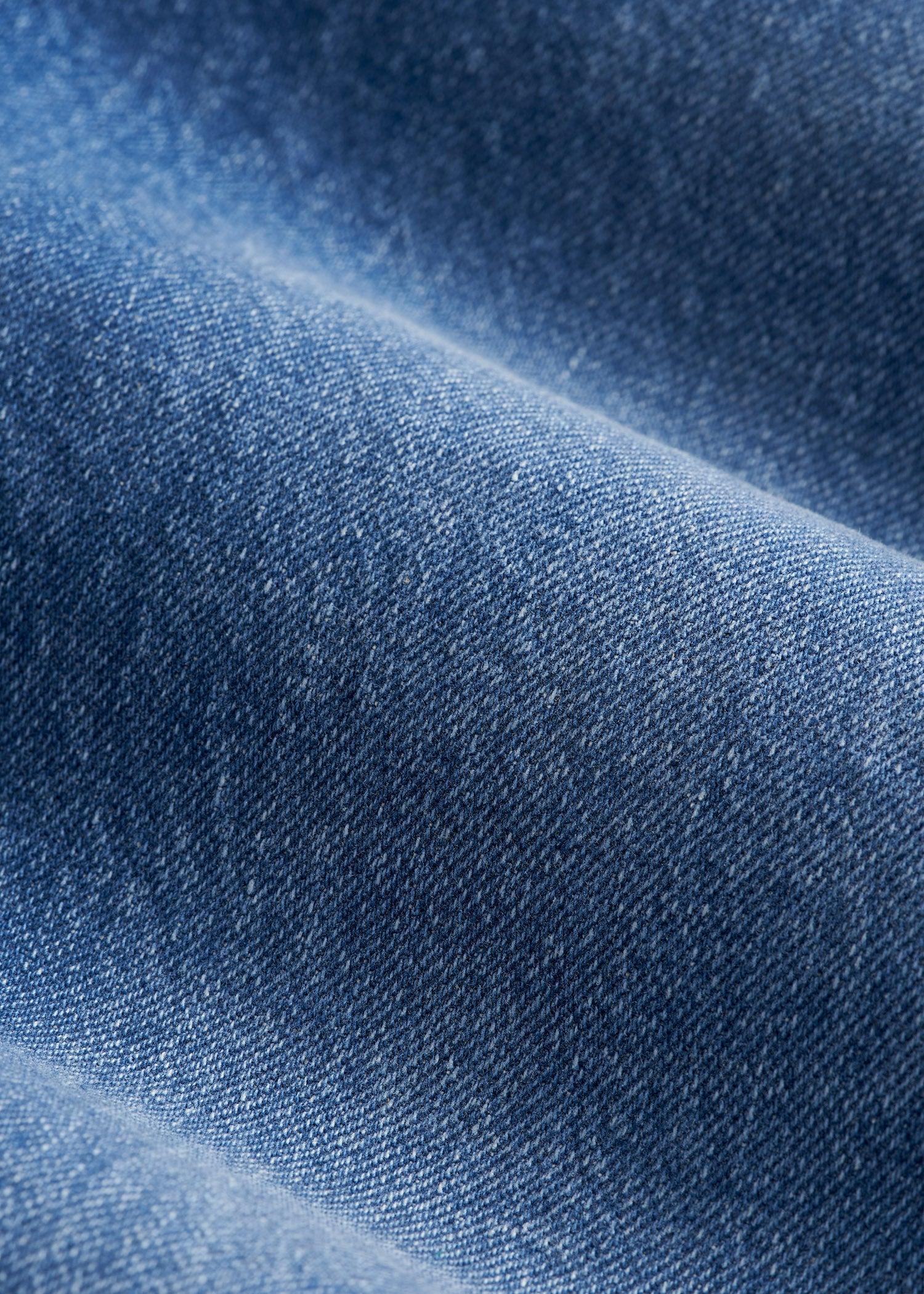 Milo RELAXED TAPERED FIT Jeans for Tall Men in Classic Mid Blue Product Image