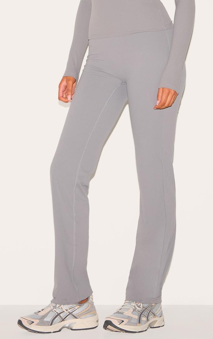 Tall Charcoal Snatched Sculpt Flare Pants Product Image