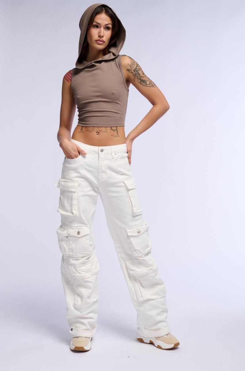 ATLAS HOODED RIBBED TANK TOP Product Image