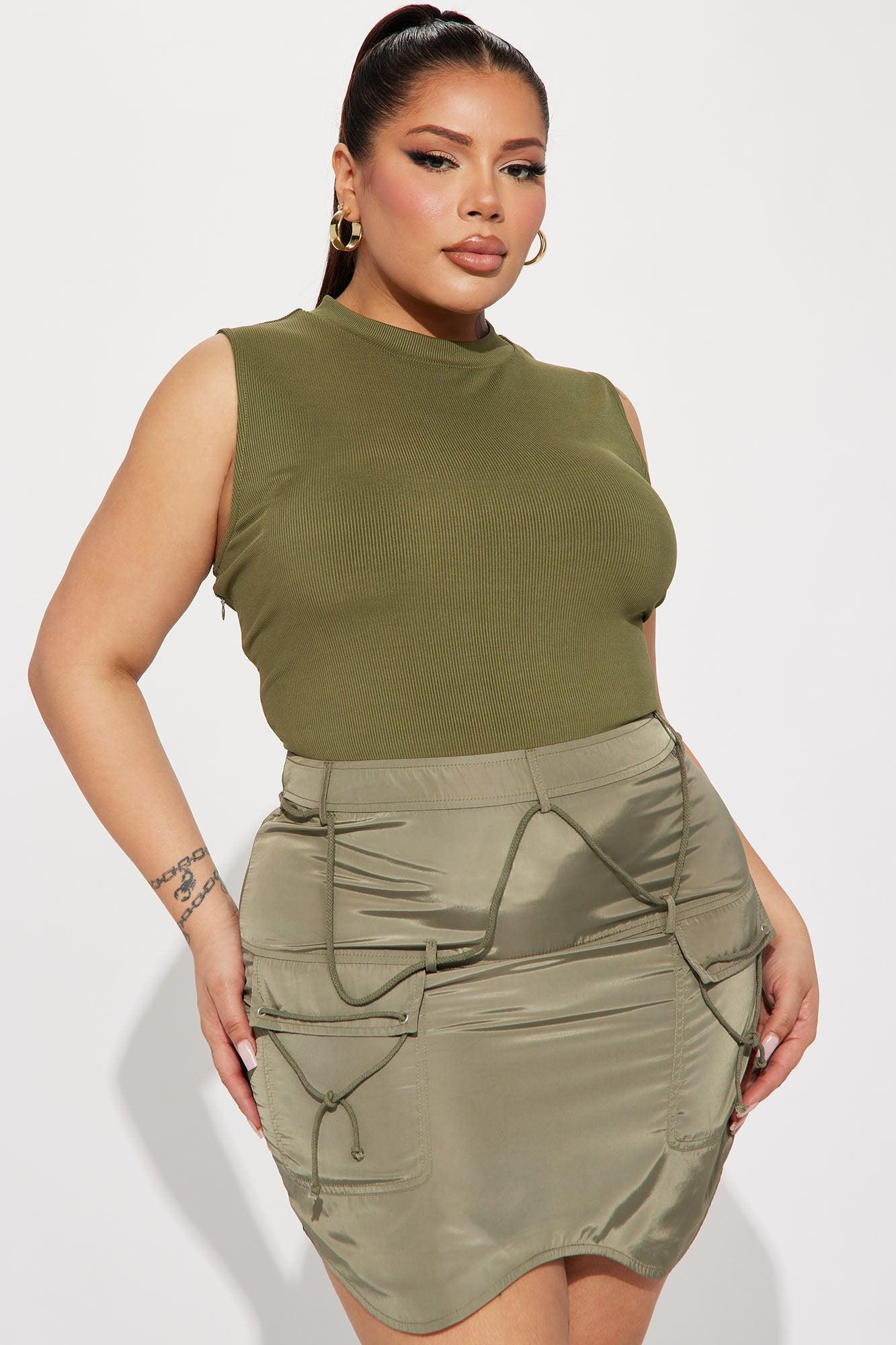 Dont Test Me Mini Dress - Olive Product Image